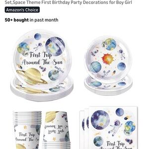 Outer Space Adventure Party Tableware Set